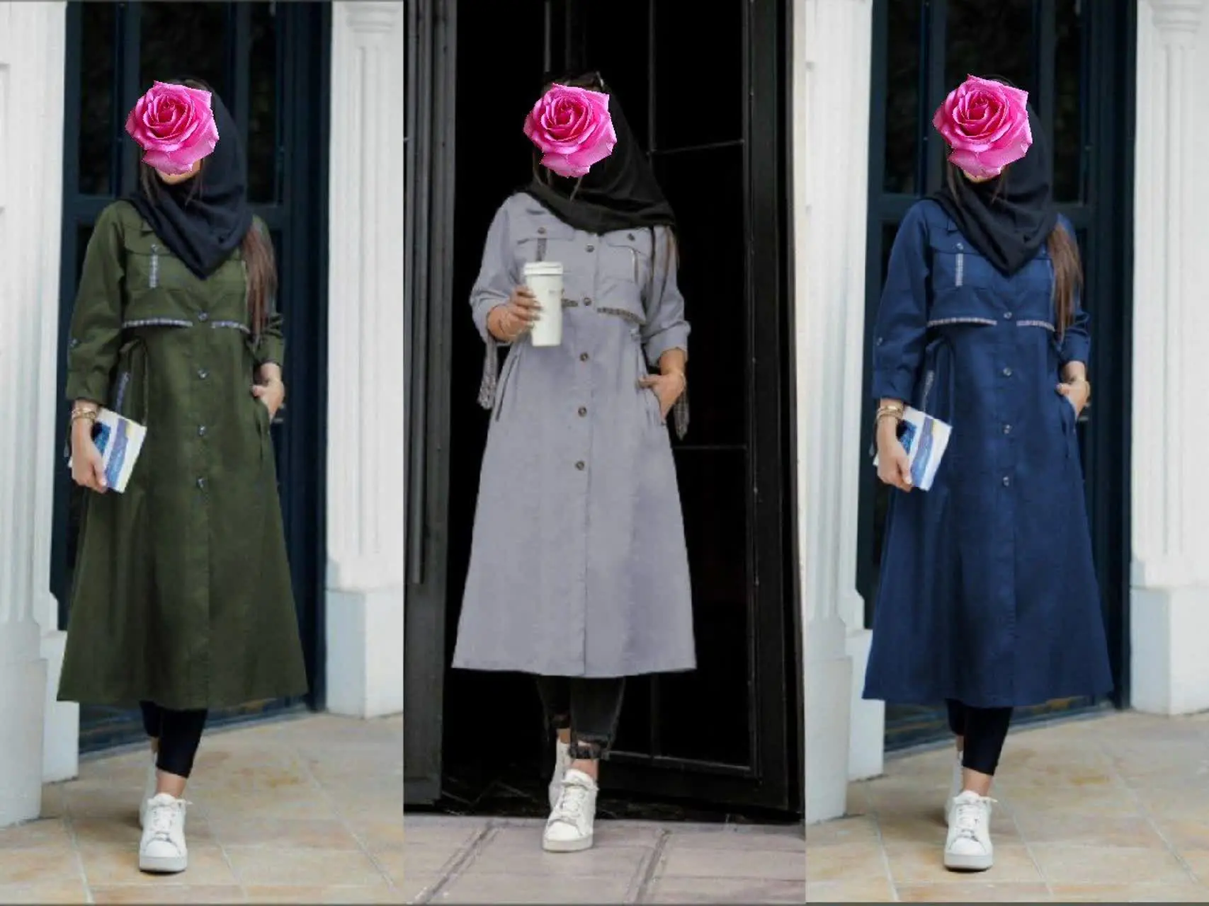 نام: مانتو مغزی دوزی (قد بلند) 
