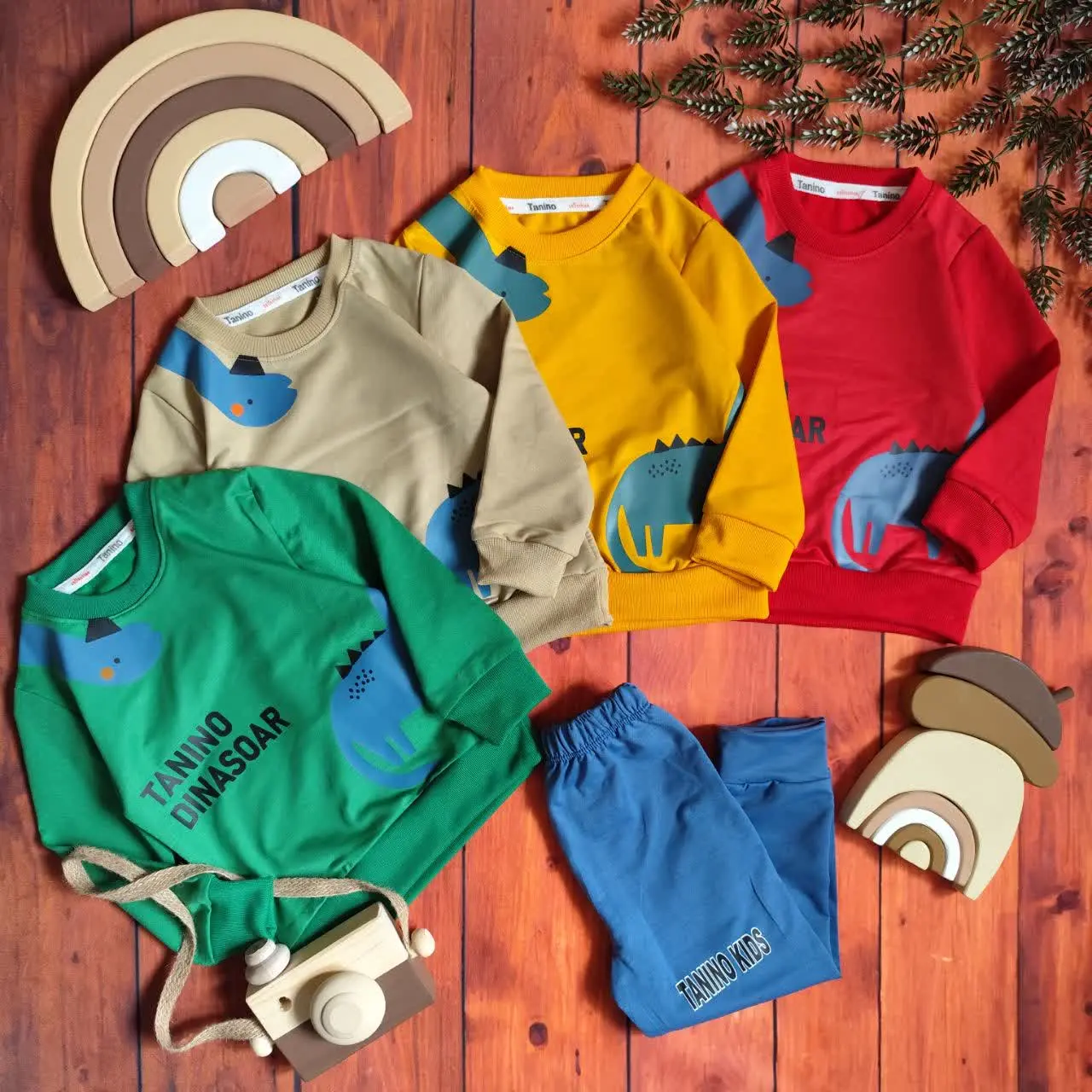 😍ست بلوز و شلوار طرح دایناس...