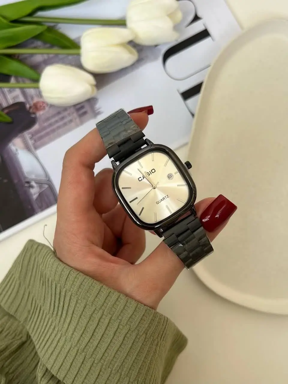 ساعت کاسیو کرکره‌ای قابل تنظیم 😌
