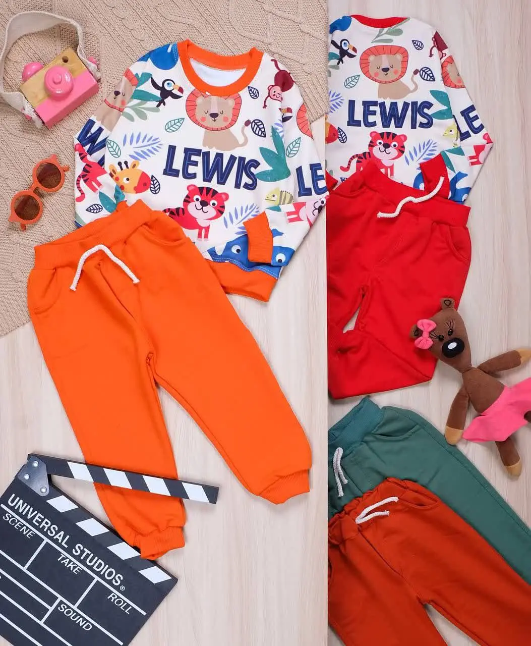 👫بلوز و شلوار چاپ حیوانات LEWIS👫
