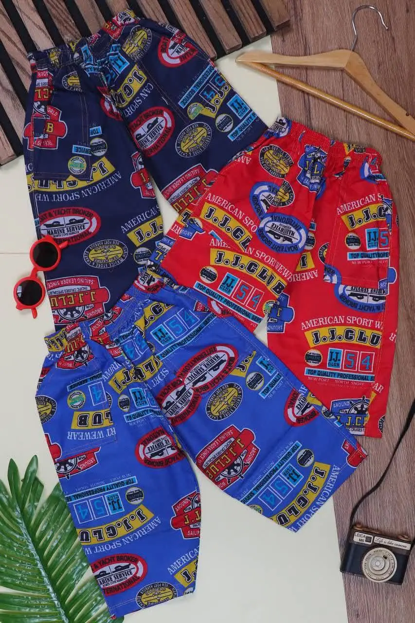 👖نام کالا: #شلوارک_نخی پسرانه 
