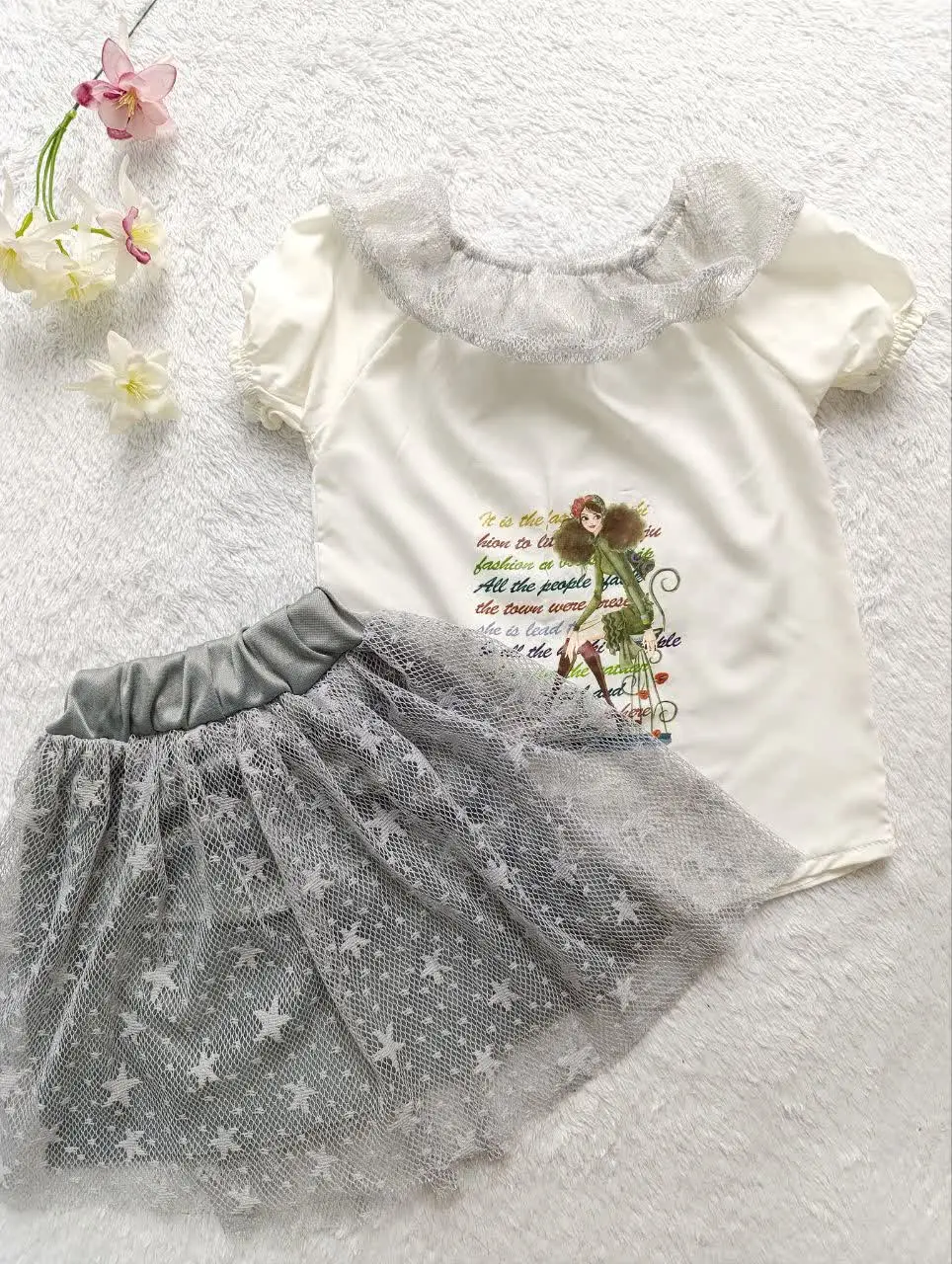 ست راحتی تیشرت دامن
