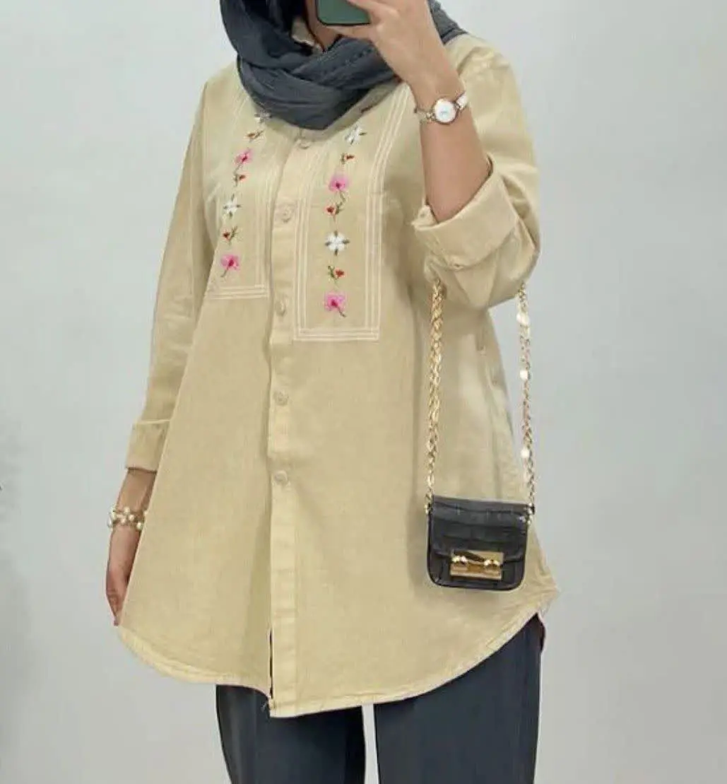 کد ۳۸۱ ✅شومیز گلدوزی مستطیل...