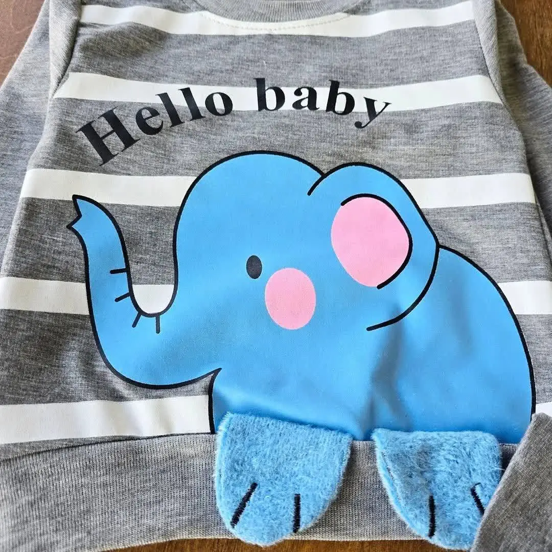 بلوز شلوار فیل راه راه پادار
