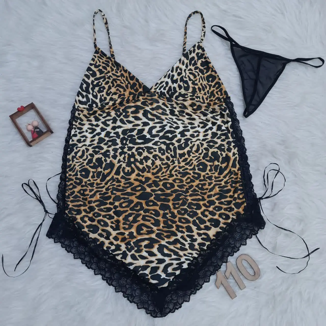 لباس خواب پلنگی بغل بندی