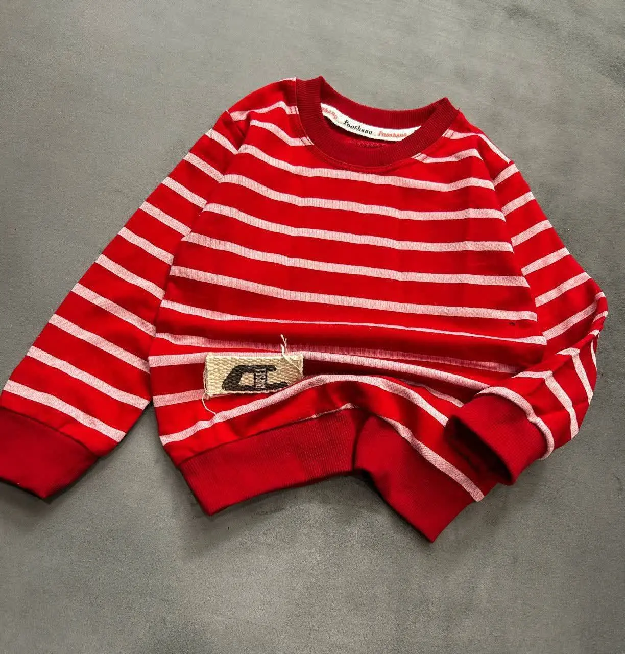 بلوز تک طرح راه راه قرمز فق...