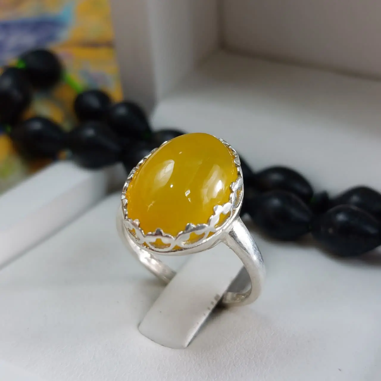 ✅انگشتر زنانه #عقیق_زرد💛
