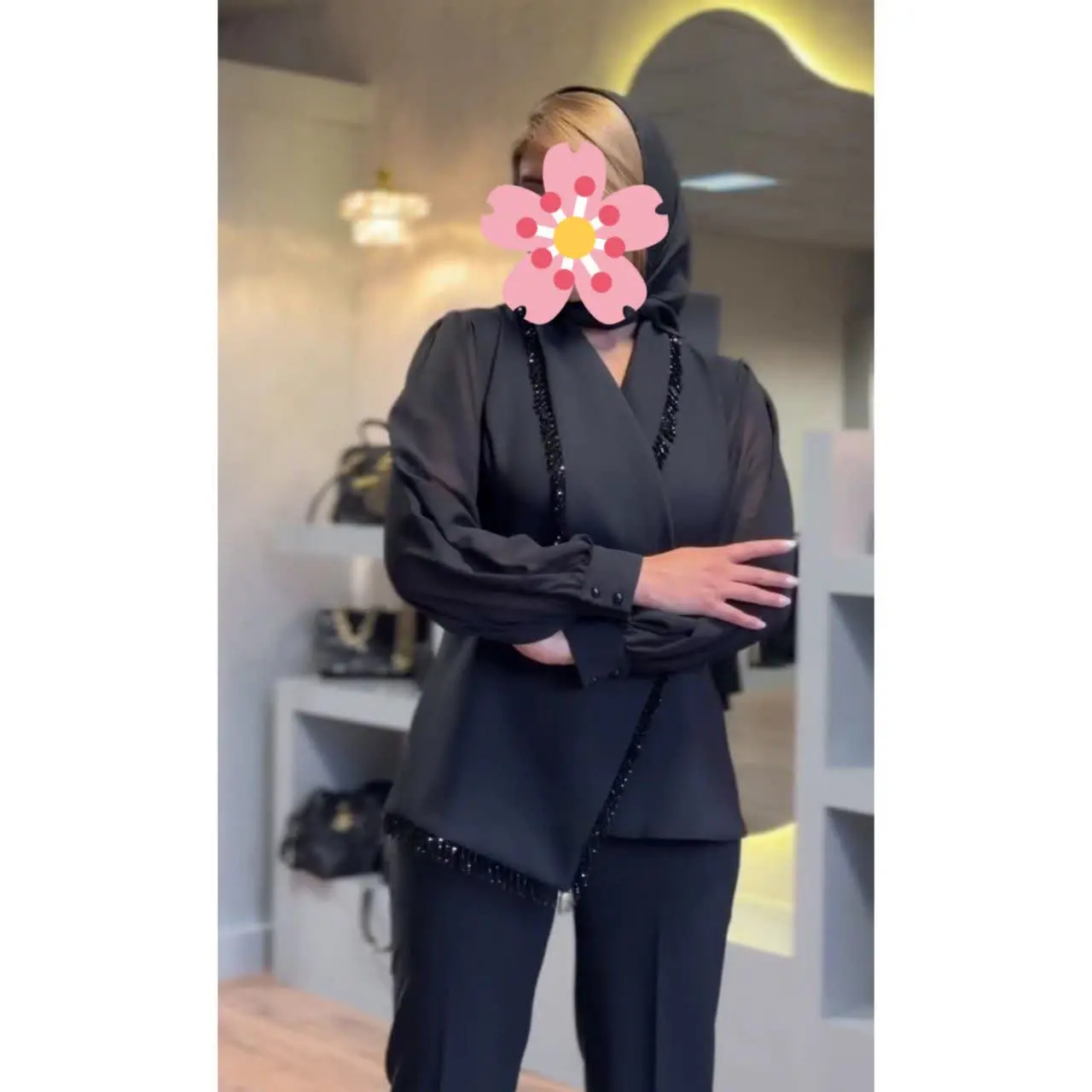 🦋نام مدل: سه تیکه نگاه (مانتو+شلوار+کمربند) 🥰
