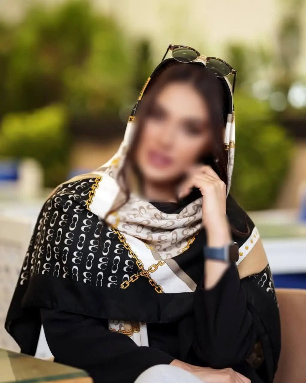 روسری زیبای نخی سیا اسکارف😍👌