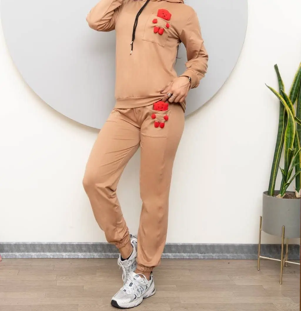 ⚜هودی شلوار جیب عروسکی