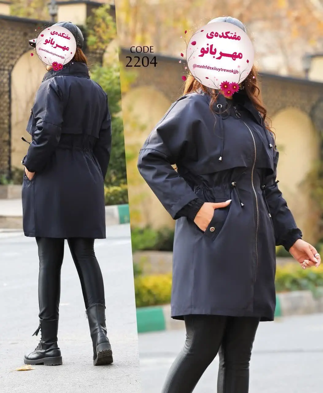 یقه کار دو مدله، هم ساده و هم با گت جمع و ایستاده و حالت عروسکی میشود 
