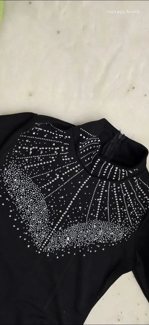 🌙نام: پیراهن ماکسی نگینی لاکچری
