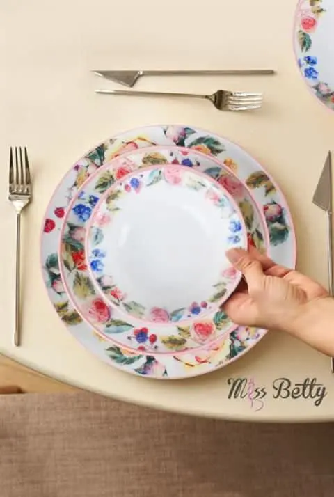 ۶ عدد بشقاب غذا خوری سایز ۲...