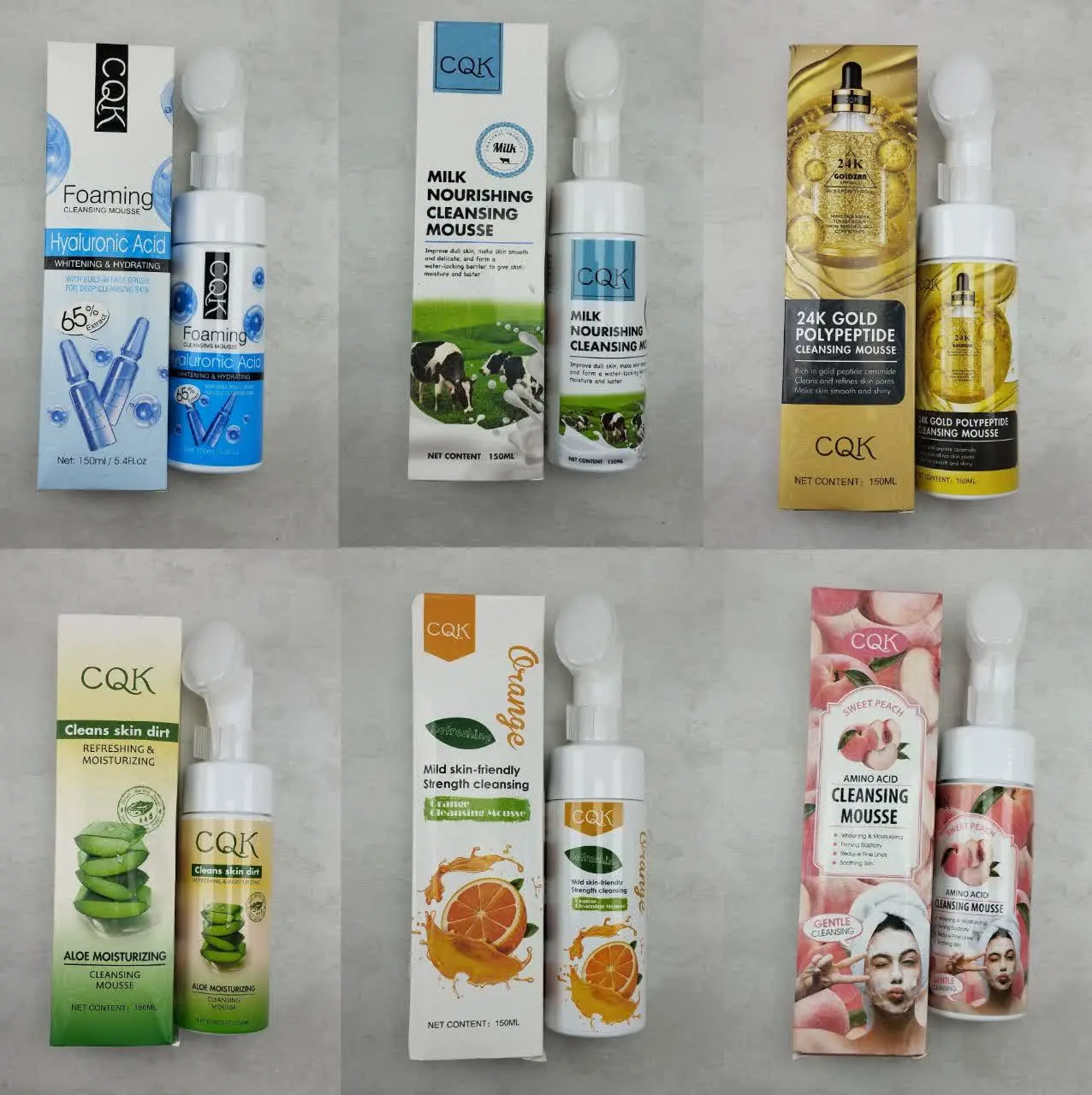 🔻نام محصول: فوم‌های شستشوی CQK خارجی اورجینال 
