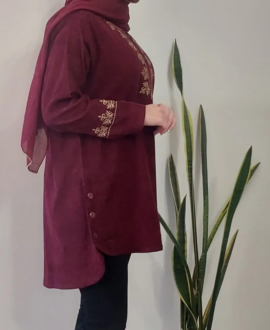 ❤️مانتو مخمل کبریتی