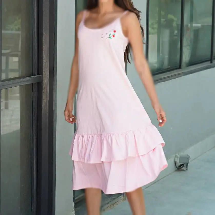 پیراهن بندی زنانه با دامن پ...