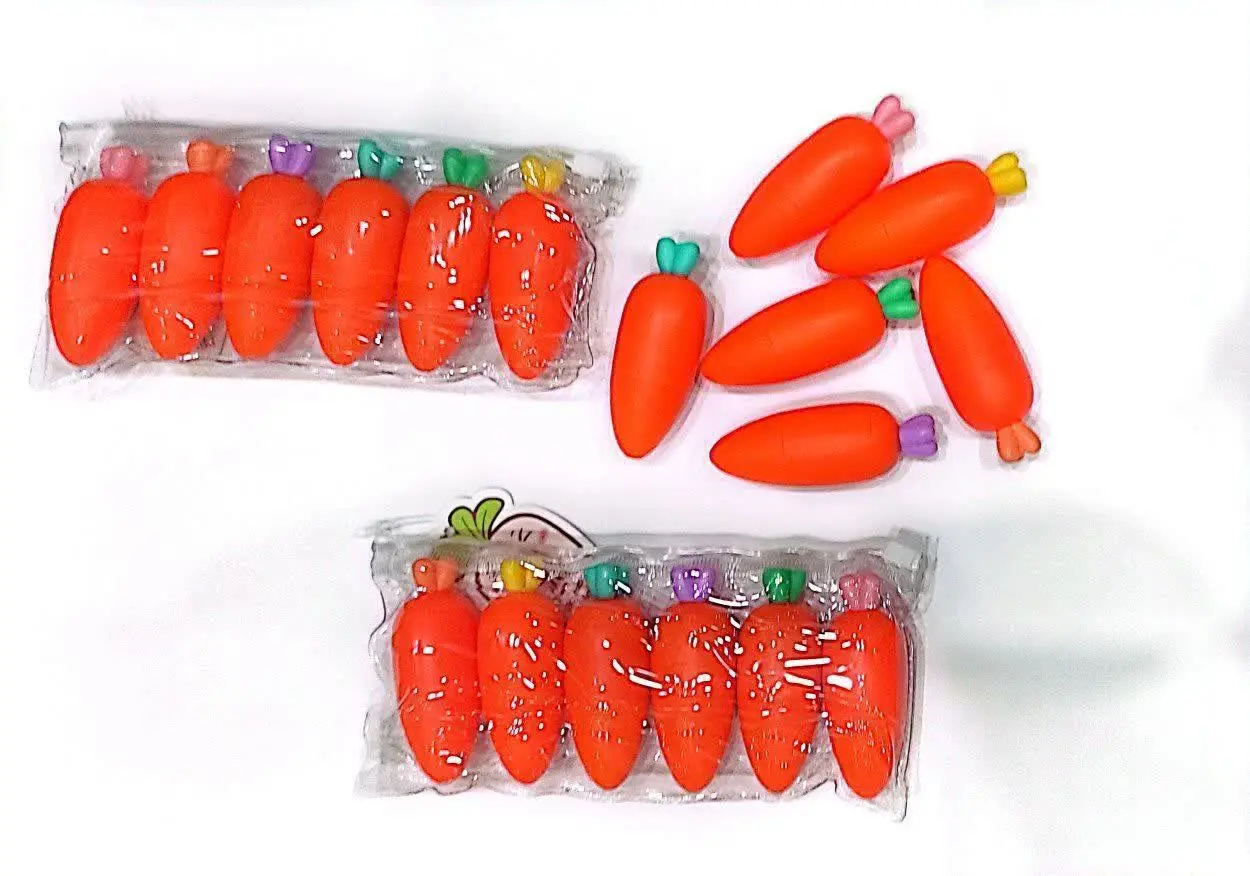 ماژیک علامت زن فانتزی هویج ۶ عددی
