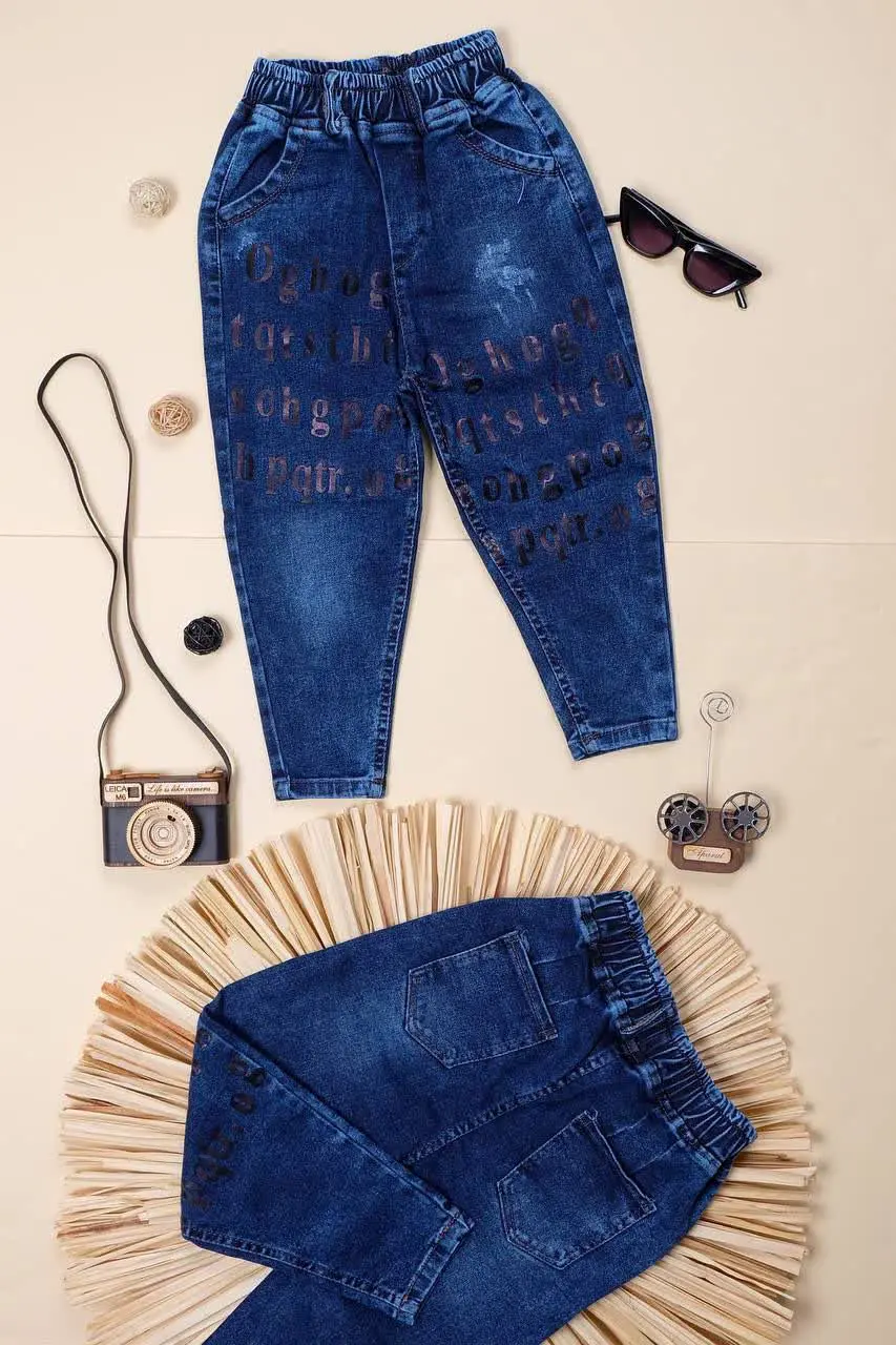 👕نام کالا: #شلوار لی مام چاپی اسپرت 
