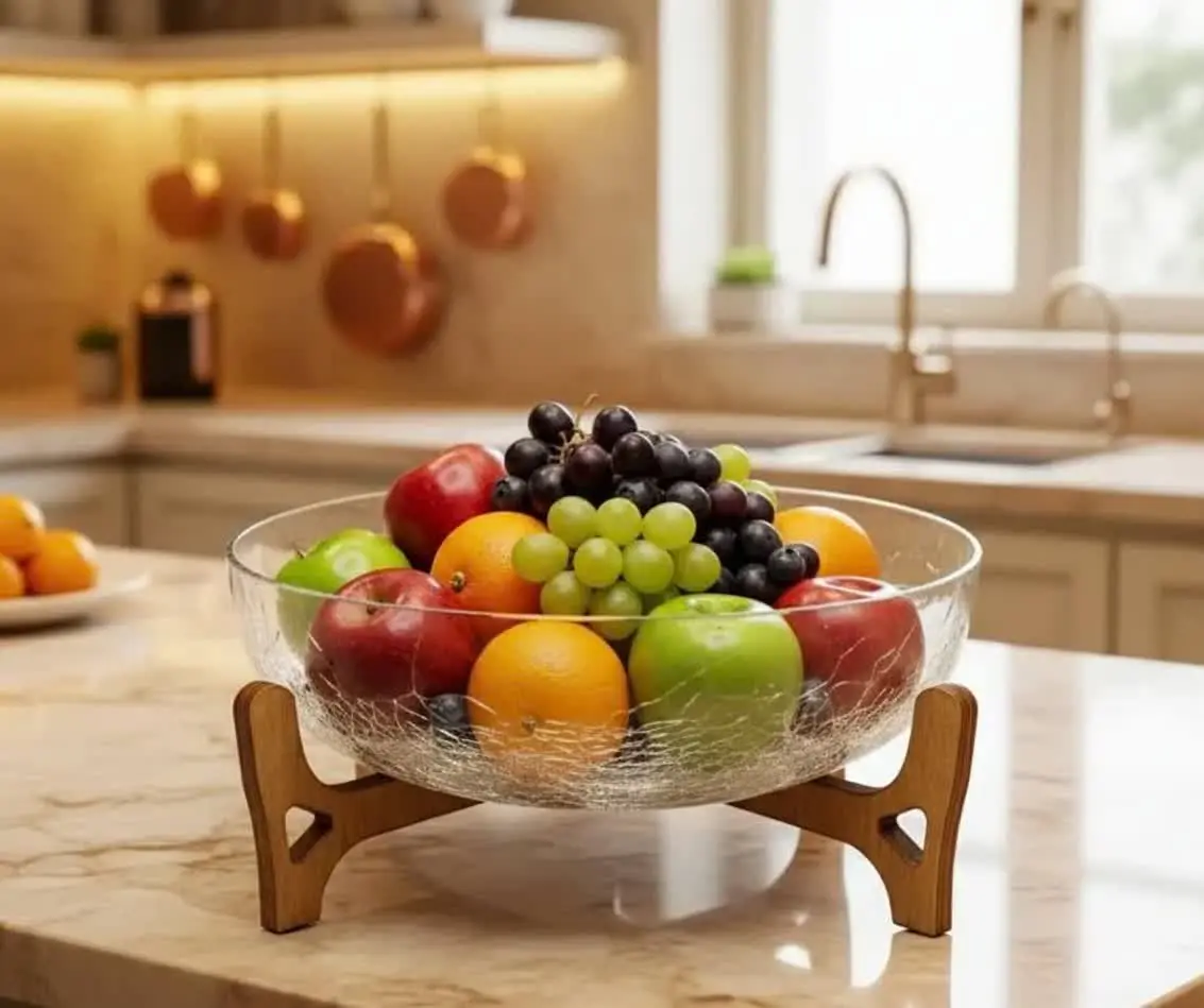 💥میوه خوری آبگز پایه چوبی💥