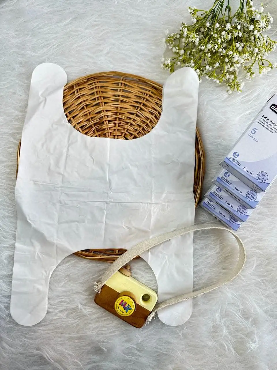 شورت گره‌ای پنج عددی نوزادی و کودک کد ۳۱۴۰۰۲ 
