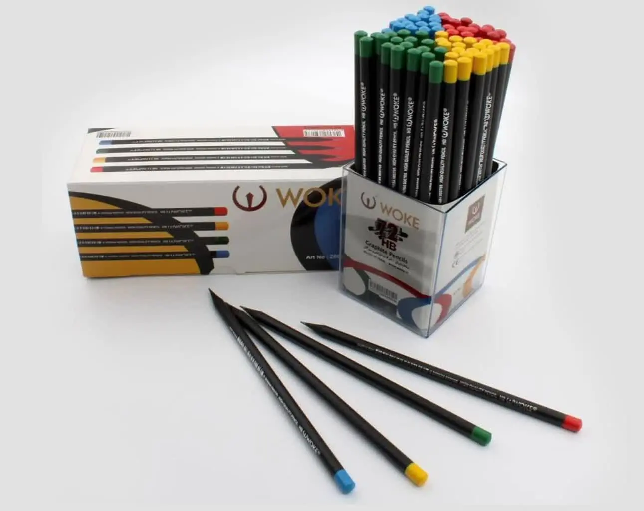 مداد مشکی گرد صدفی وک در بس...