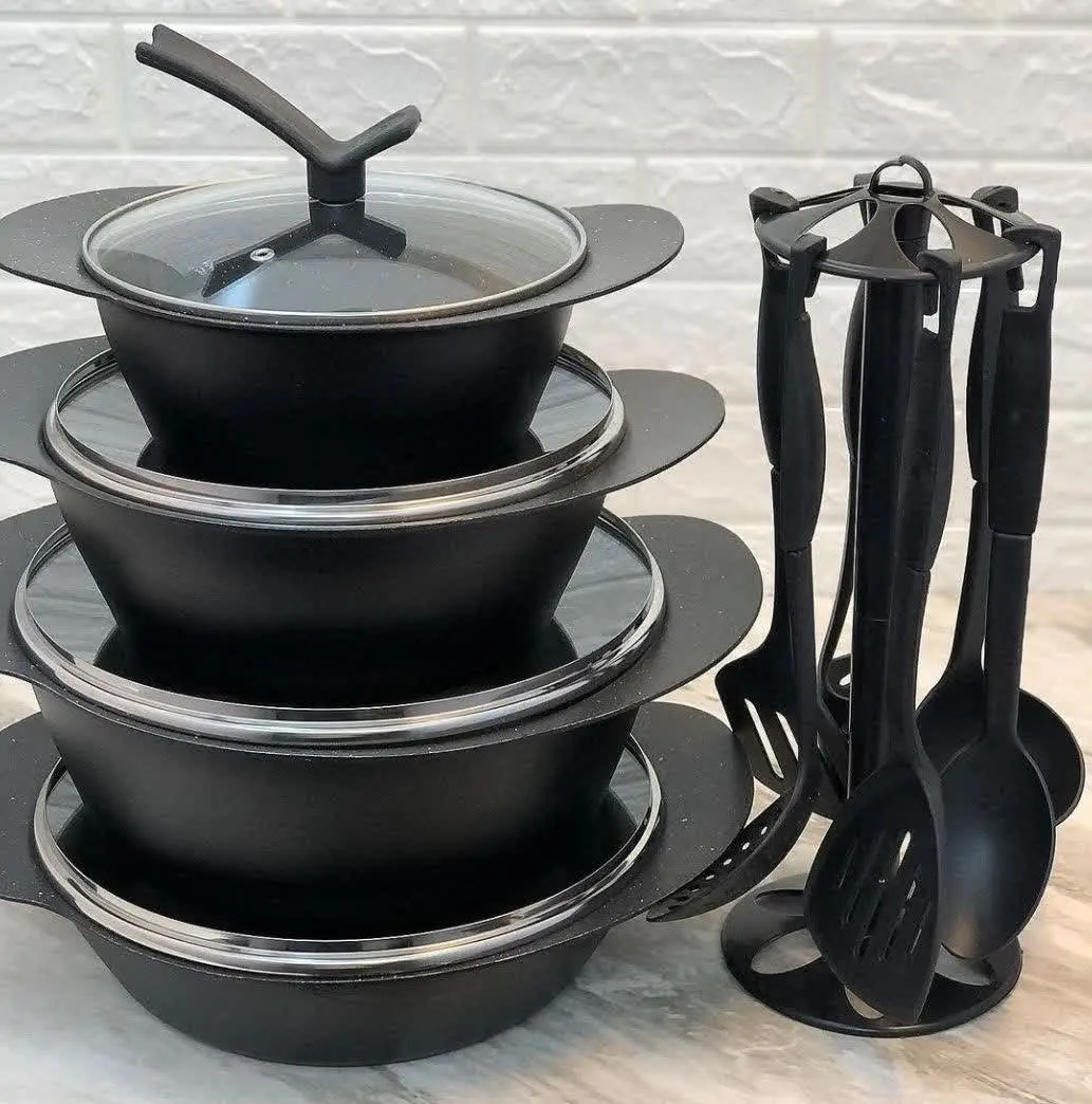 سرویس قابلمه ۱۵ پارچه چدن✔️
