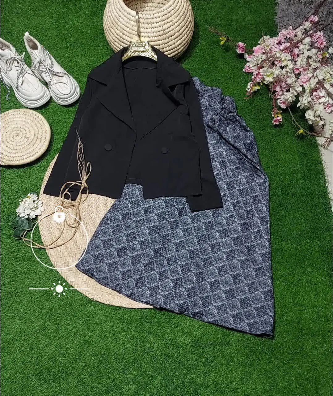 🔸نام: ست کت ودامن گلریز