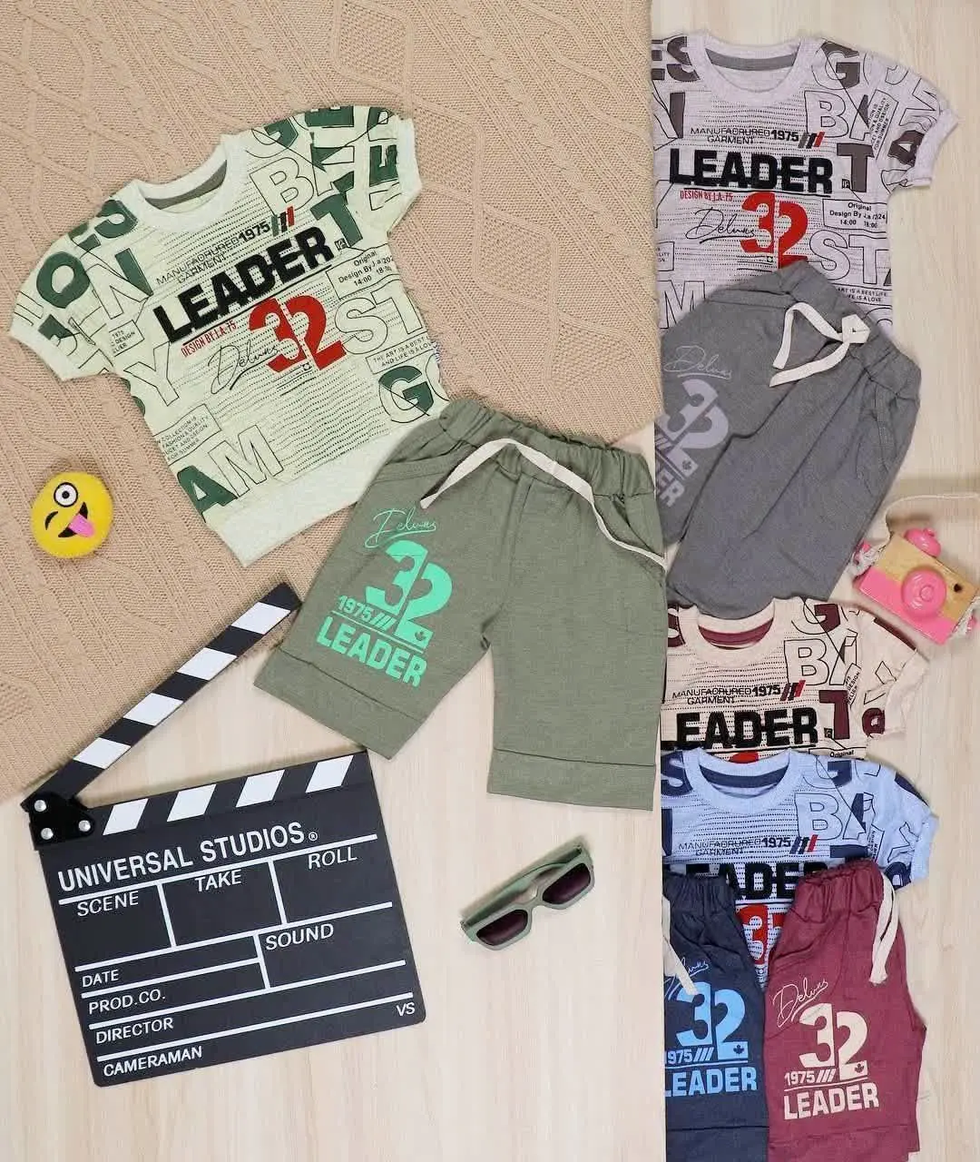 👫تیشرت و شلوارک گلدوزی LEADER👫
