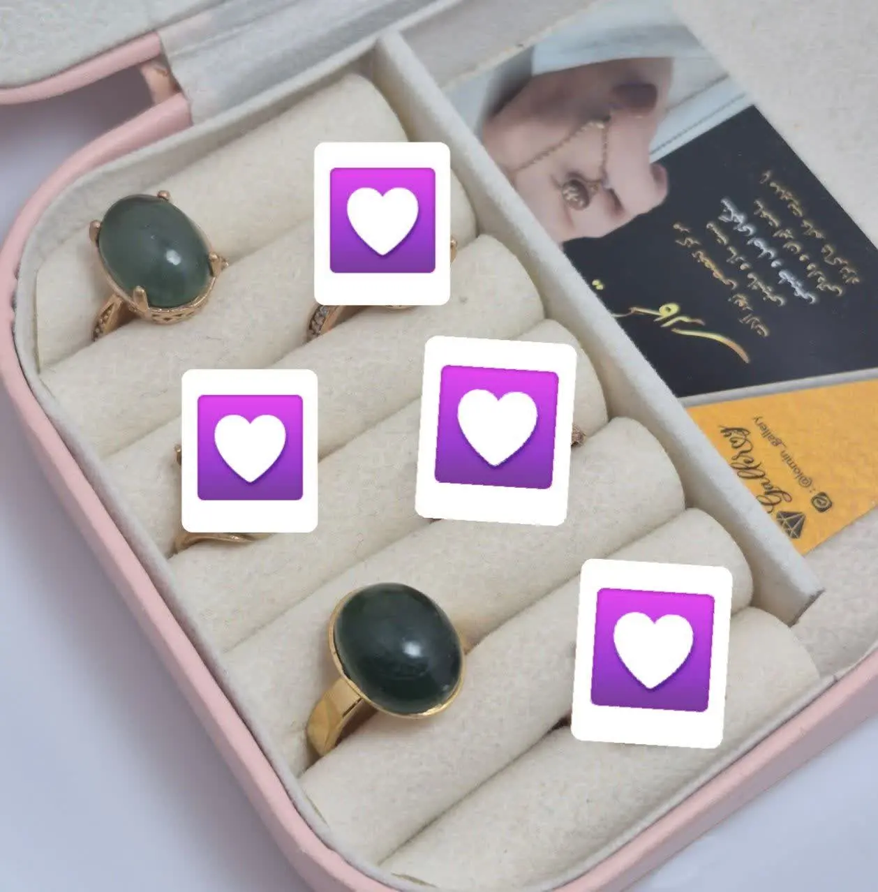 انگشتر سنگ یشم طلاروس