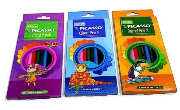 مداد رنگی ۱۲ مقوایی پیکاسو 
