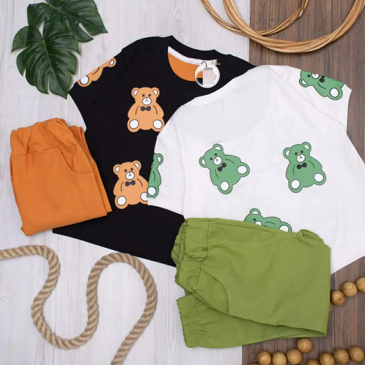 #تیشرت #شلوار #اسپرت خرس سه تایی
