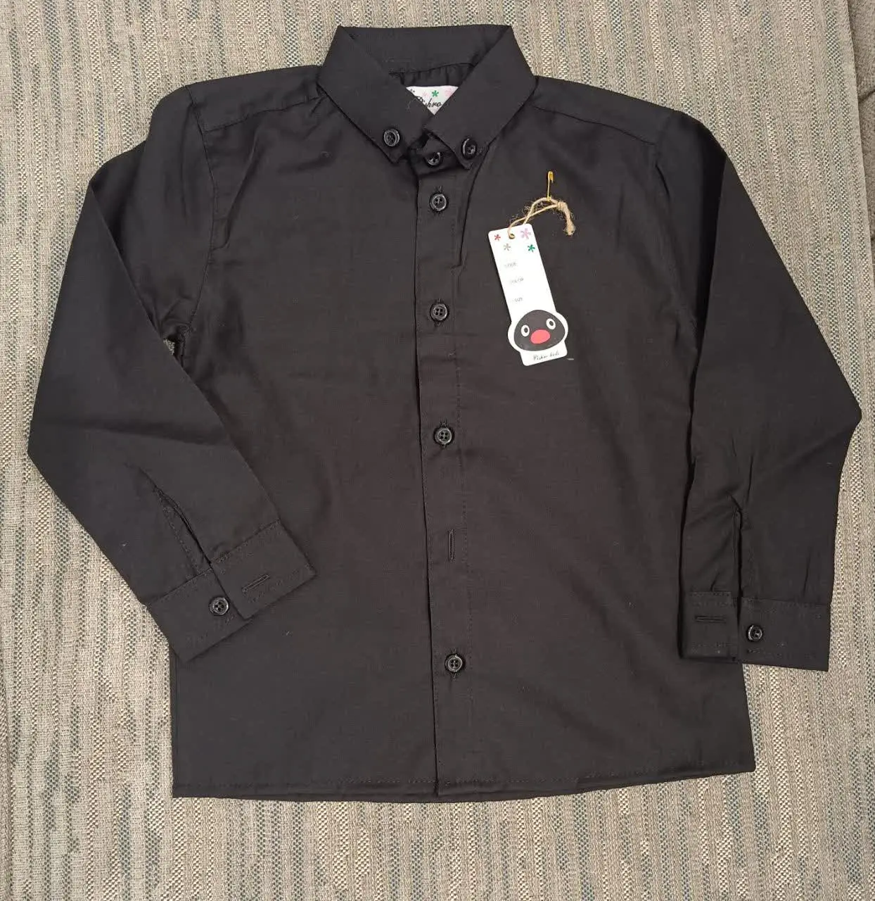 پیراهن مشکی استین بلند
