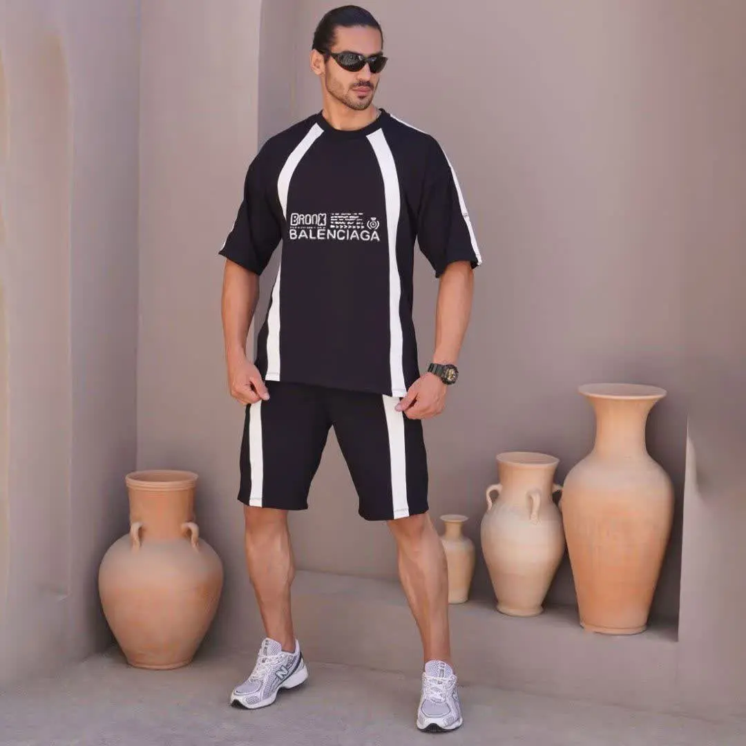 تیشرت و شلوارک Bronx_Black مدل ۳۶۳۸ 
