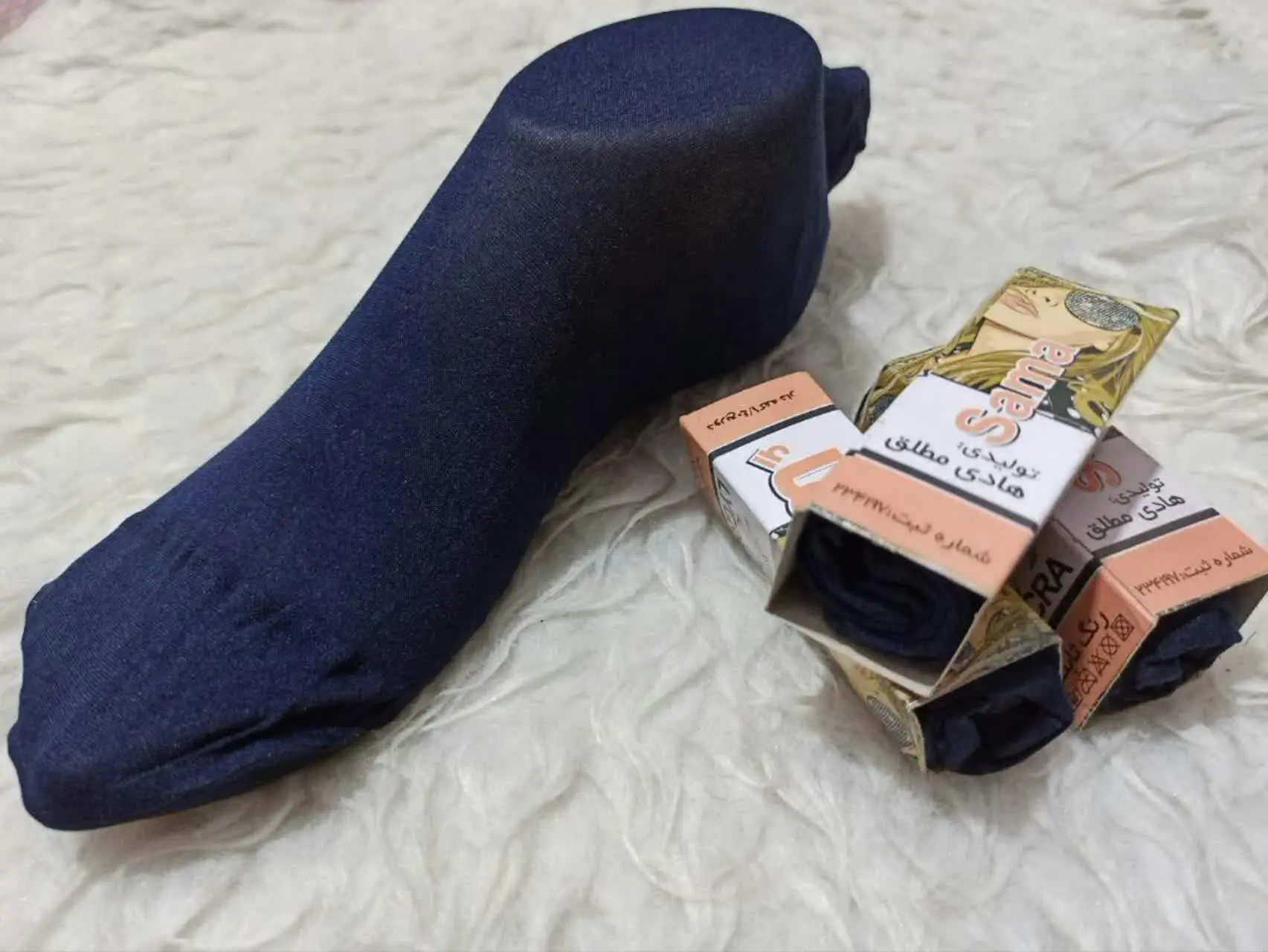 جوراب زنانه نخی 
