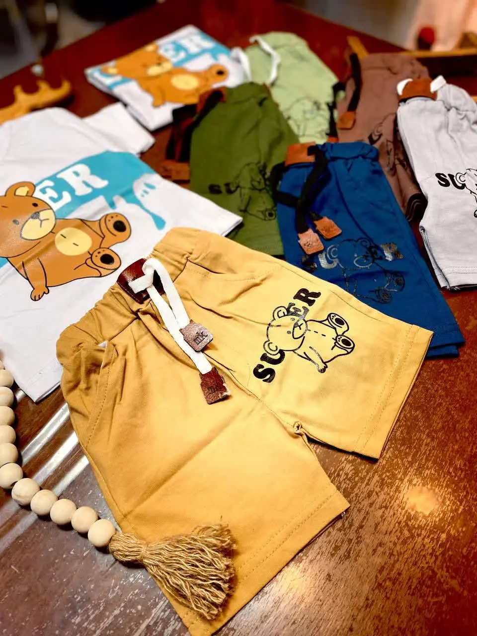 🧶 پسرانه مجلسی 🎀 تیشرت شلوارک
