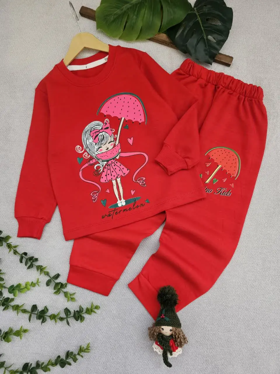 بلوز شلوار چتر هندونه‌ای
