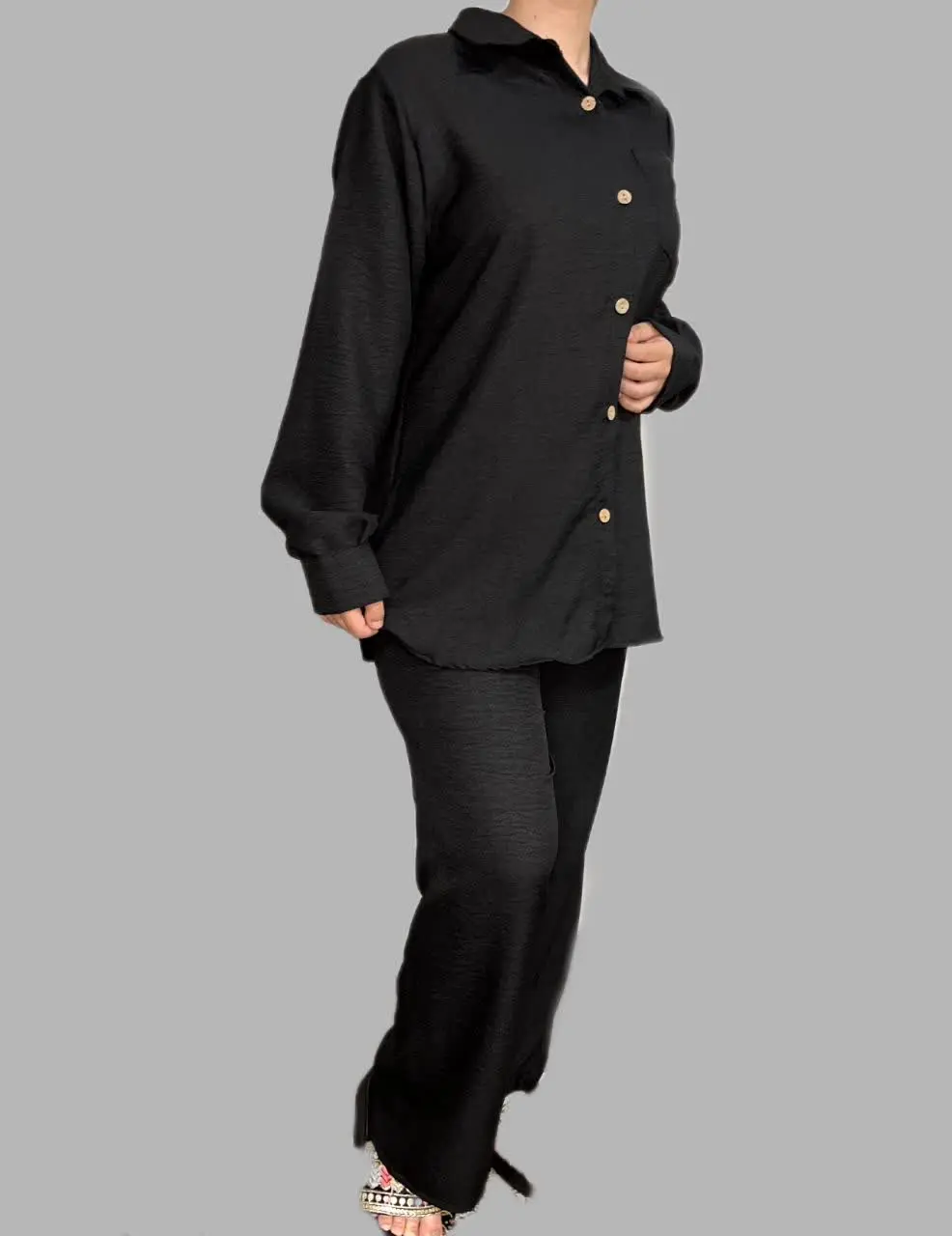 ست شومیز و شلوار خنک و راحت براتون آوردم کولر دار 🤗
