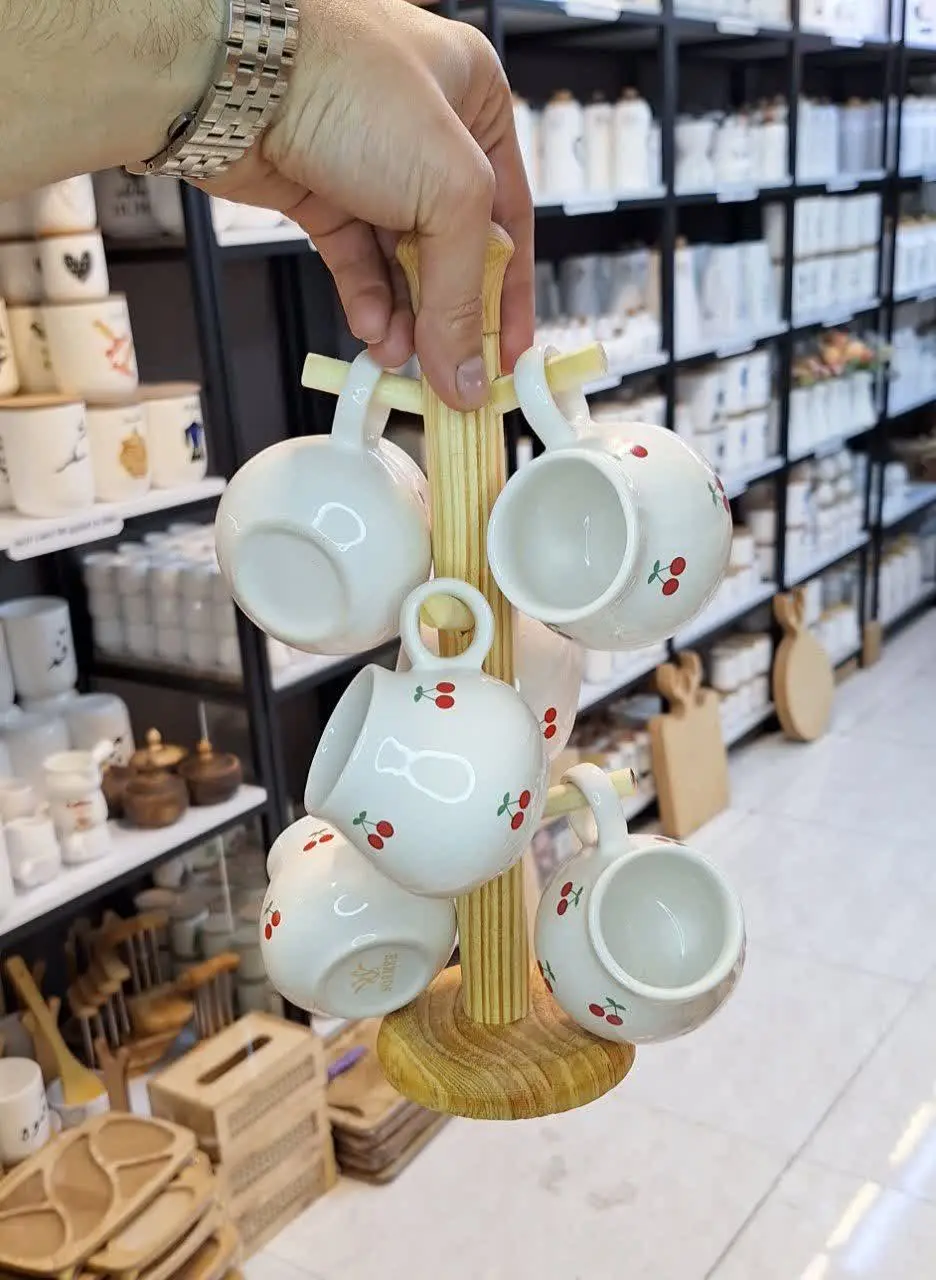 #ست_فنجان_ریز_گیلاسی_با_استند
