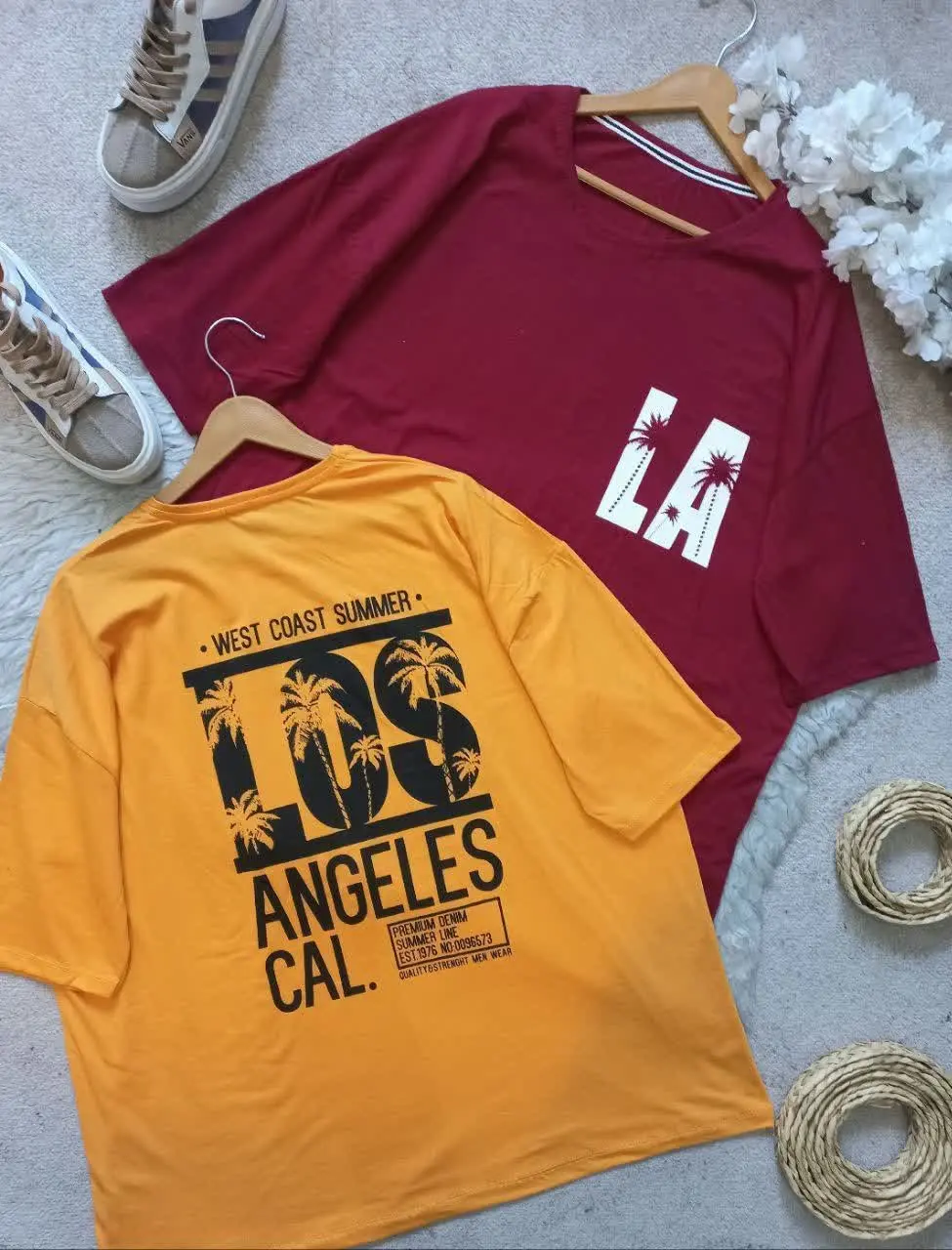 ❤️نام: تیشرت قواره دار LOS ANGELES
