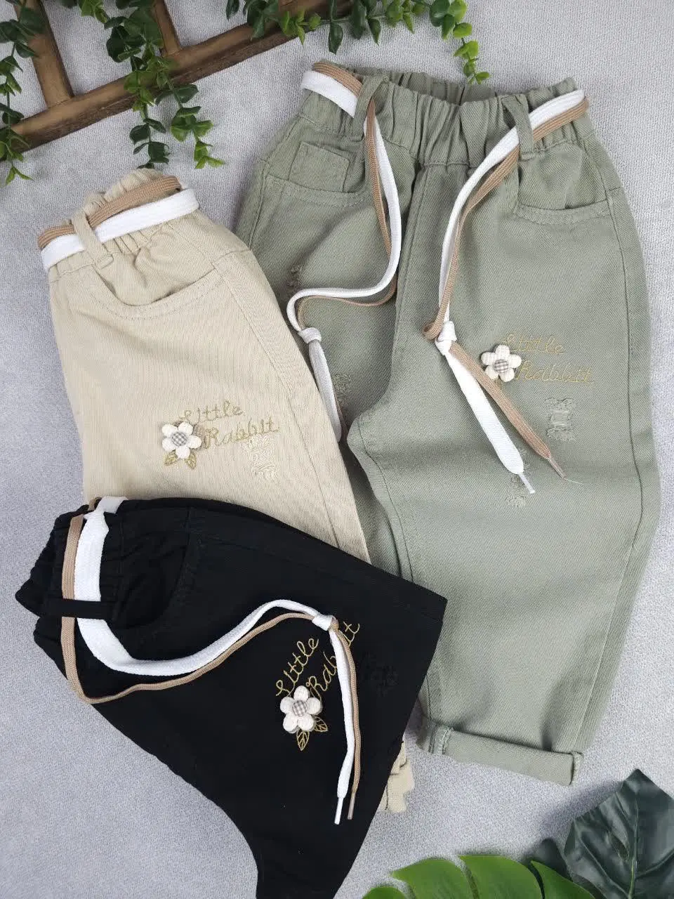 شلوار مام گل برجسته
