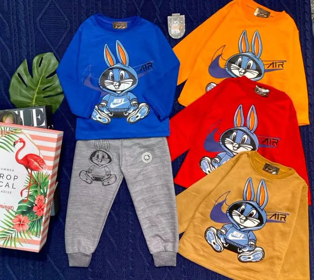 🧶بلوز شلوار 😍 رنگی خرگوش نایکی