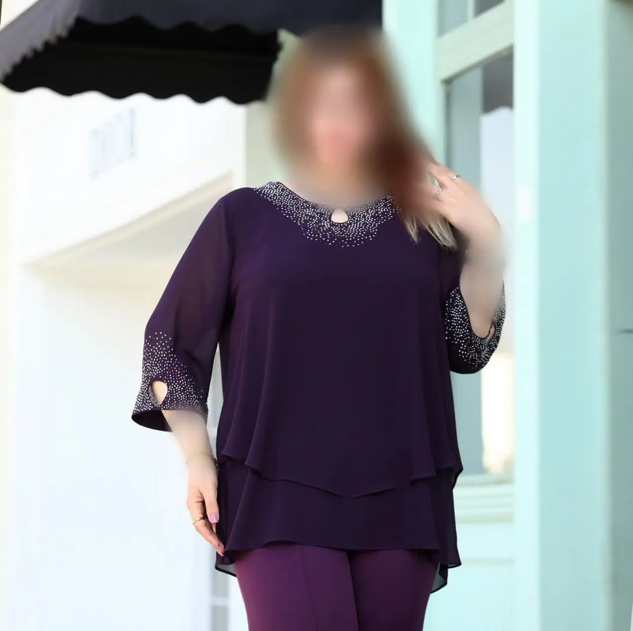 شومیز سایزبزرگ مدل شعله ✨