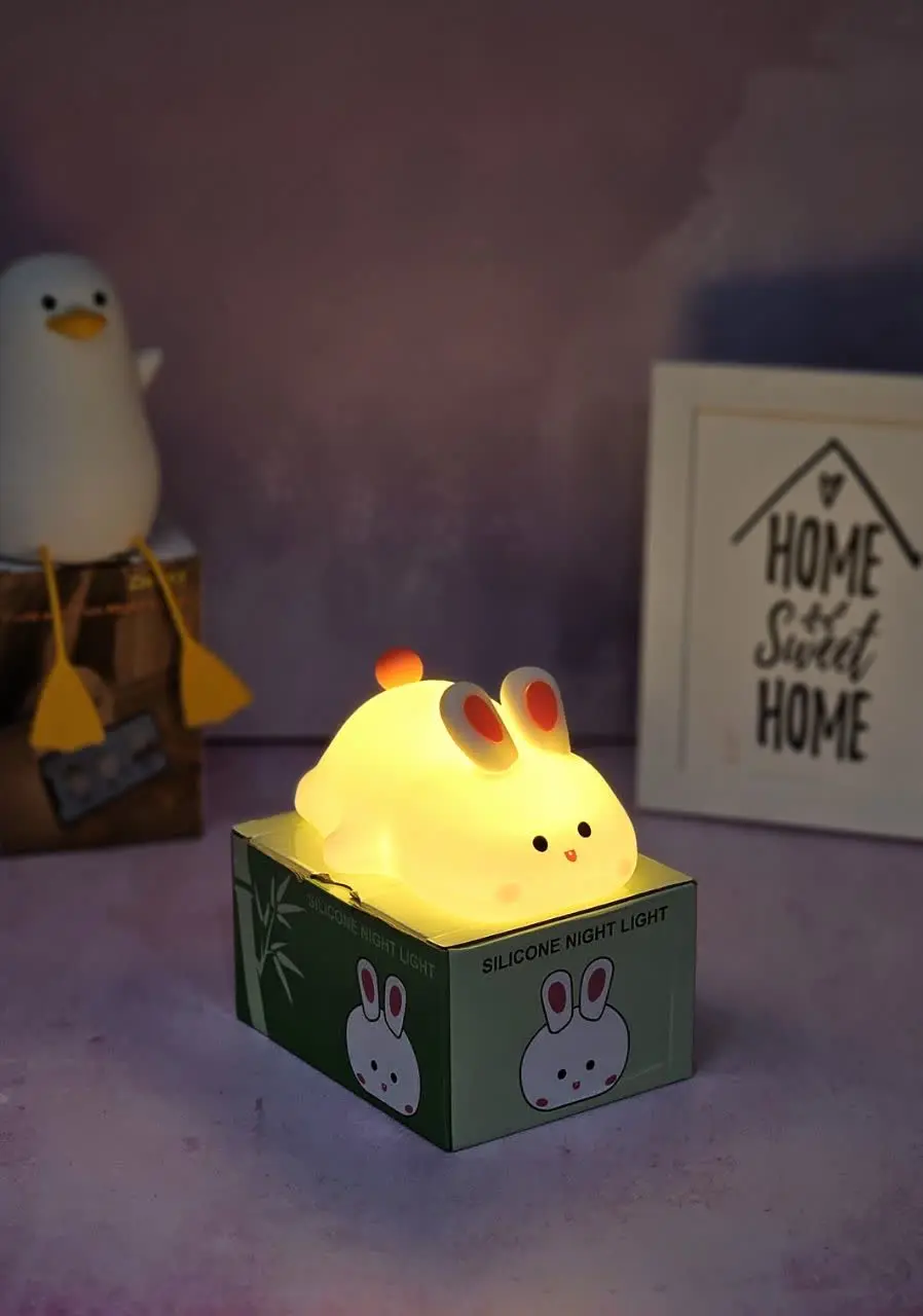 چراغ خواب سیلیکونی خرگوش خو...