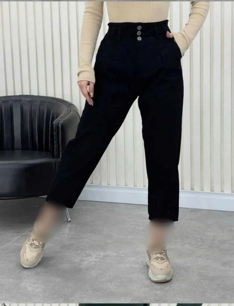 شلوار مام استایل کتان ۱۳۷۷