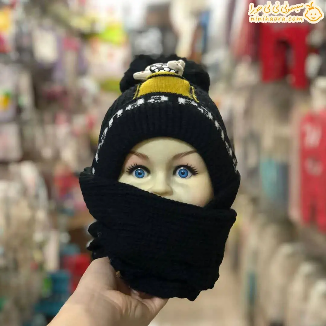 کلاه و شال گردن بافت مخمل 🤩