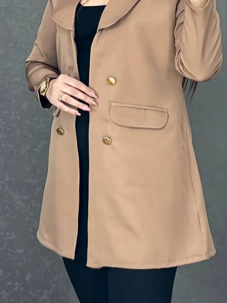 نام: کت تک یقه آرشال مدل همتا🌱🎀
