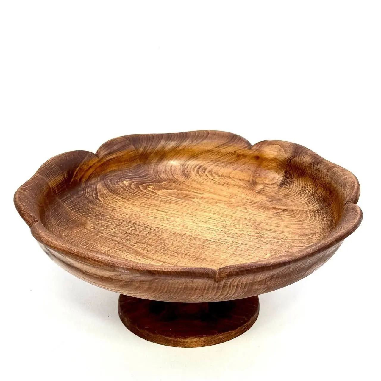 🛑میوه خوری چوب راش طرح گل