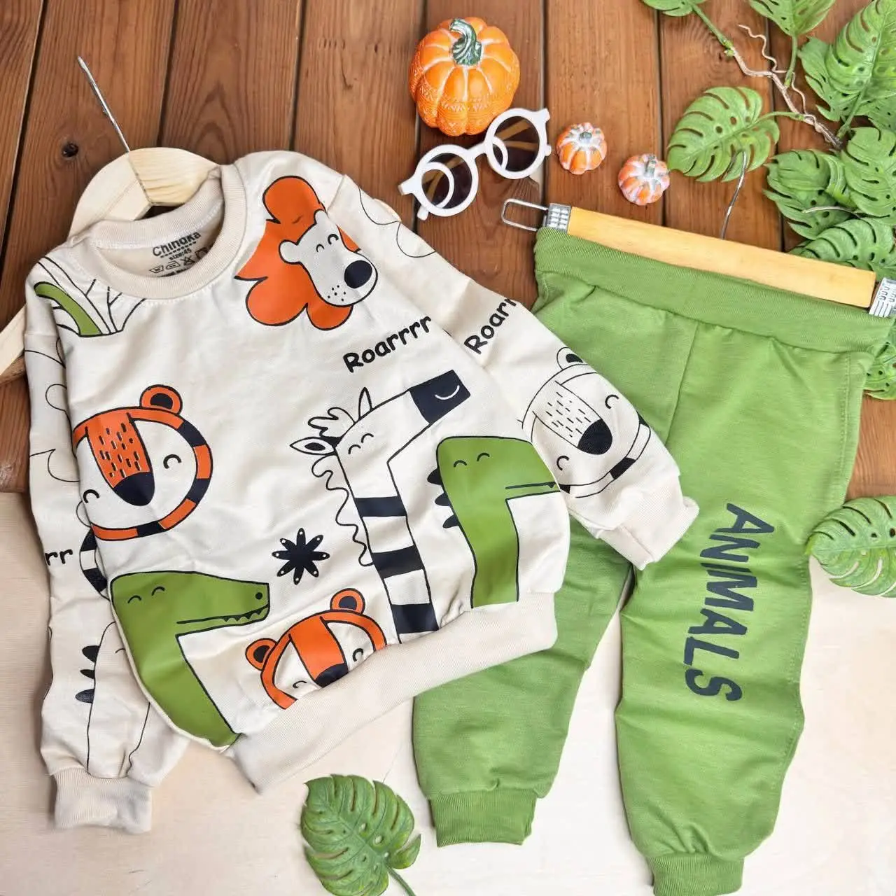 👚نام: ست بلوز شلوار حیوانات
