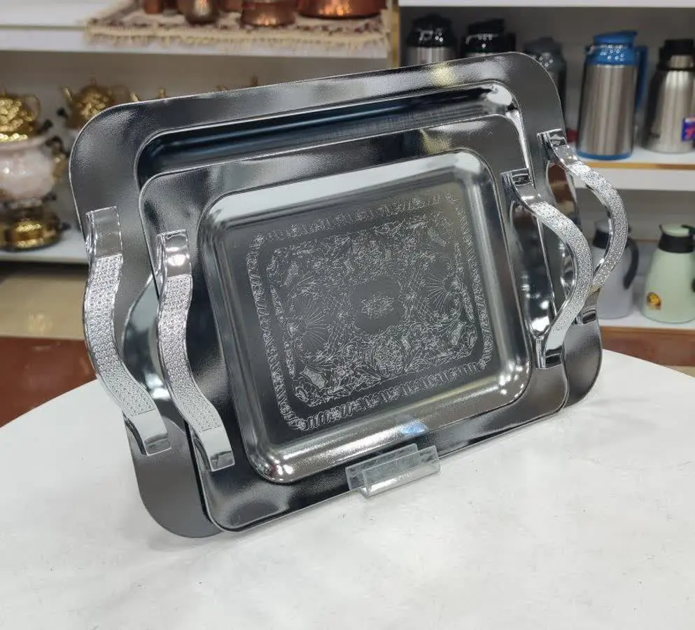 سینی پذیرایی کروم ۲ تایی Victoria💥
