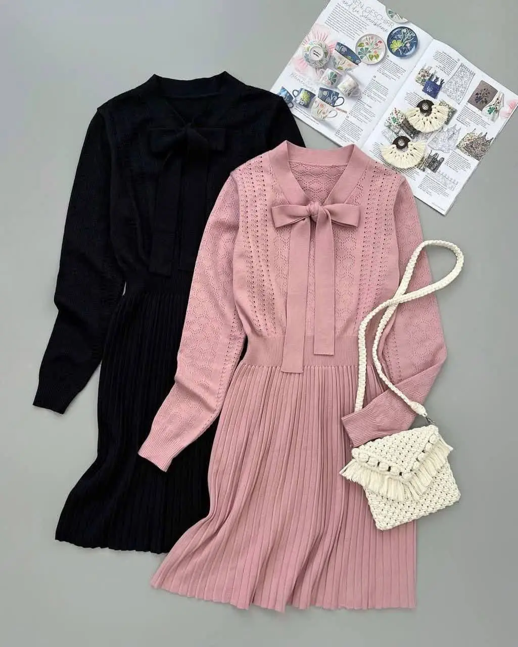 پیراهن بافت کراواتی 
